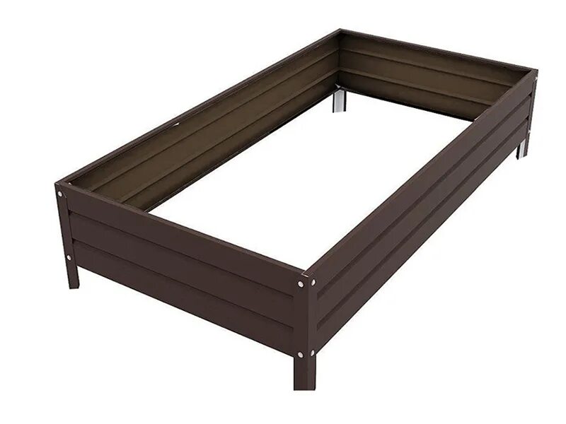 Металлические грядки. Грядка оцинкованная 1х2м. Грядка московская усиленная. Грядка с полимерным покрытием 1,0х4,0 м, высота 20 см. Завод гарант грядки.