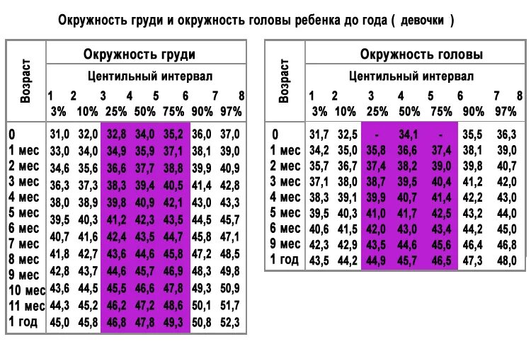 Картинки ЦЕНТИЛЬНЫЙ ТАБЛИЦА РАЗВИТИЯ