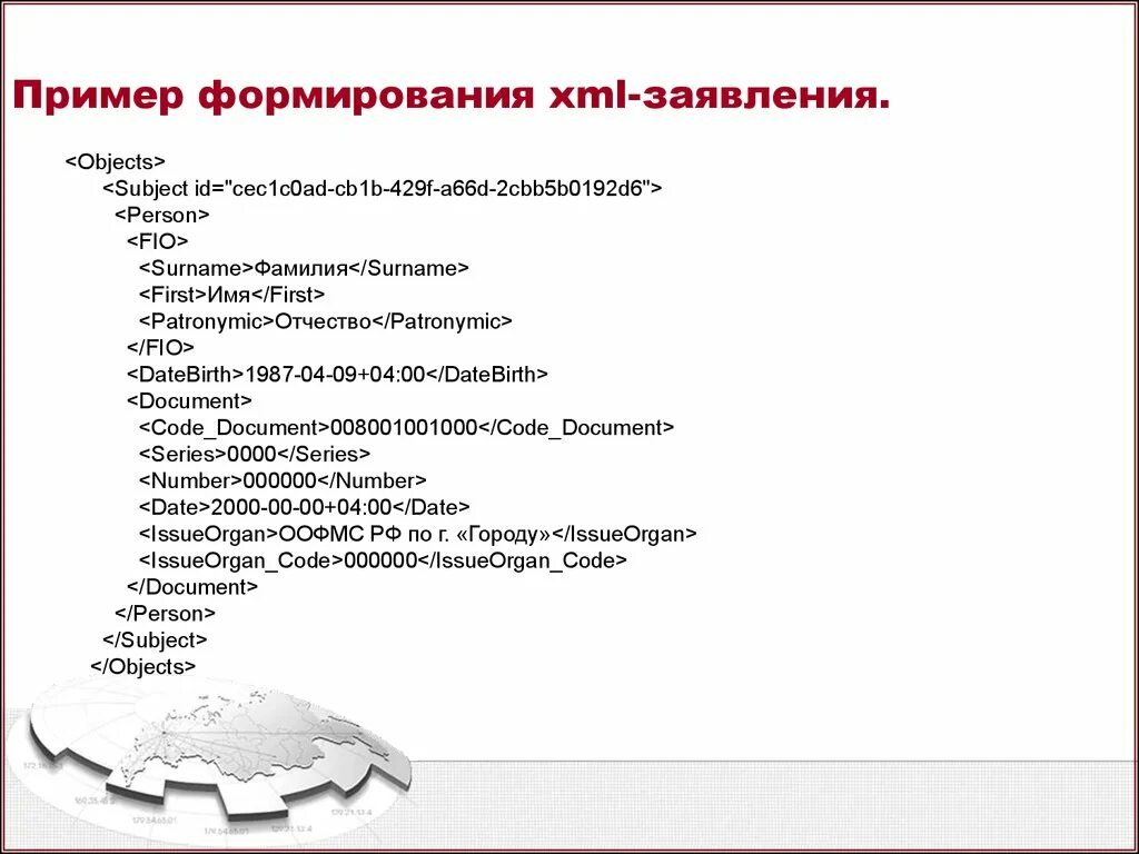 Сервис формирования xml. Сервис формирования xml