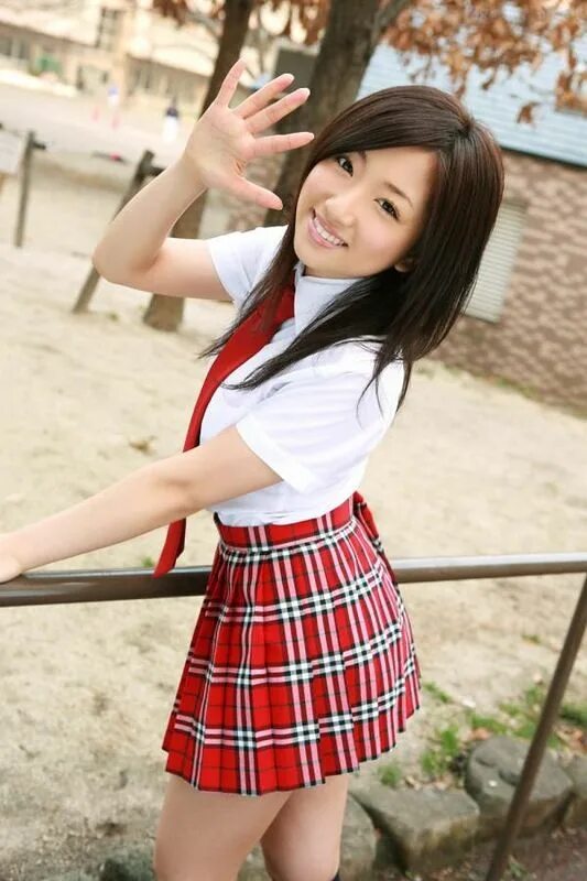 Cute student. Эндзе Косай. Японская девушка.