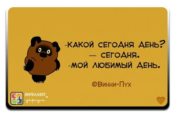 Сообщение мой любимый день. Какой сегодня день сегодня мой любимый день. какой сегодня день винни пух. сегодня мой любимый день винни пух. какой сегодня день мой любимый день.