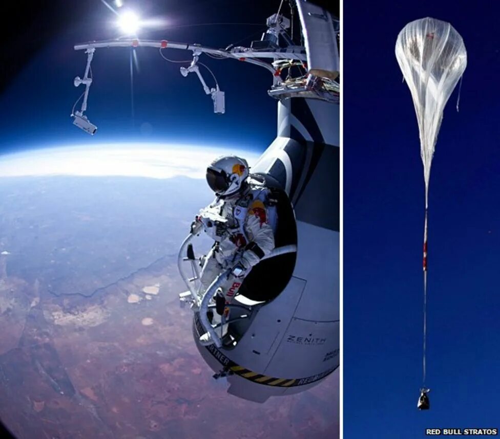Полеты в космос без человека. Прыжок из стратосферы Феликса Баумгартнера.