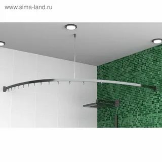 Карниз для ванной с креплением к потолку