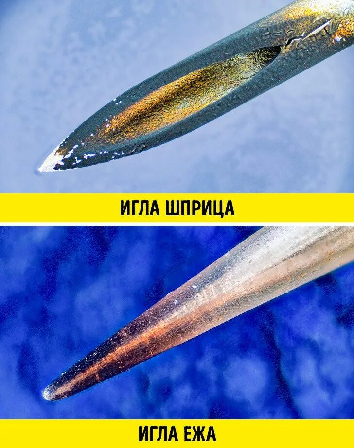 Кончик иглы