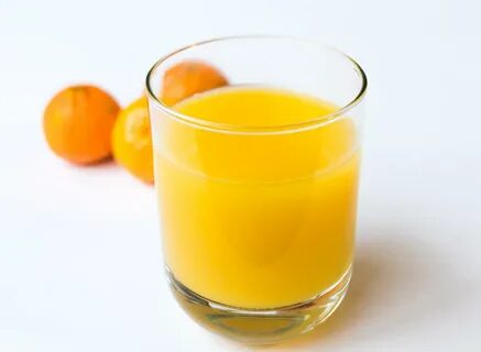 A glass of orange juice
