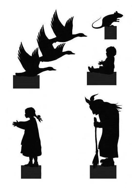 Теневой театр шаблоны распечатать Silouettes Woodland friends, Silhouette stencil, Shadow puppets
