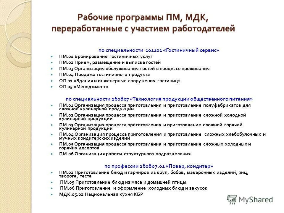 Рабочие программы пм. Пм3, пм1, пм2 - программа-методика. 03 для 15. Ответы на пм 01 по специальности 38. Пп по пм.