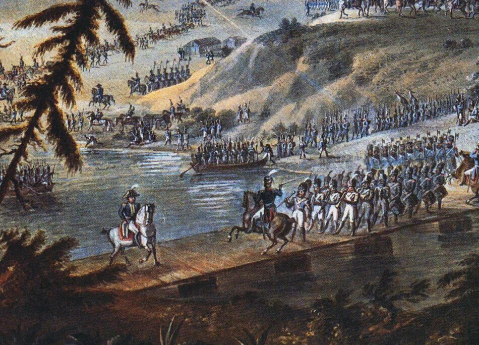 Переправа через неман кратко. 24 Июня 1812 года французская армия перешла реку Неман. Переправа наполеоновской армии через Неман. 1812.