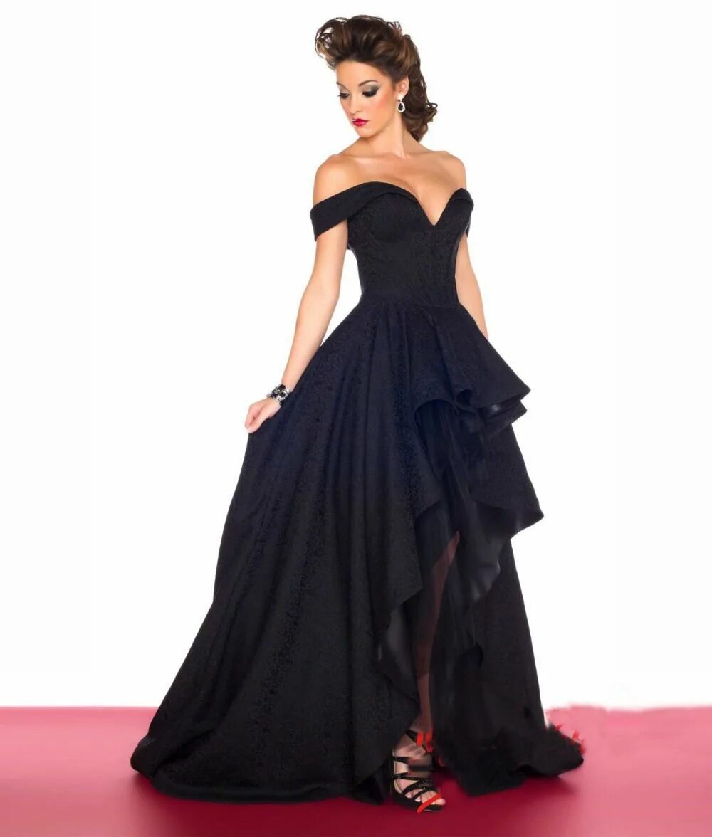 Платье Mac Duggal длинное черное. Чёрное вечернее платье длинное. Черное концертное платье. Платья для сцены.