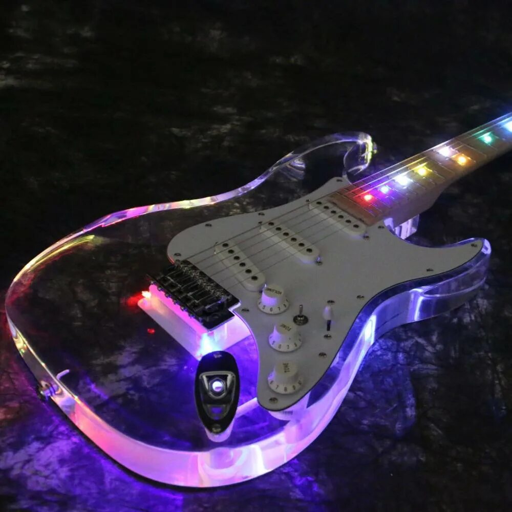 Starshine SR-MST-203 St Full Acrylic led Light Electric Guitar фиолетовая. Starshine SR-MST-203 St Full Acrylic led Light Electric Guitar. Гитара t101. Электрическая гитара.