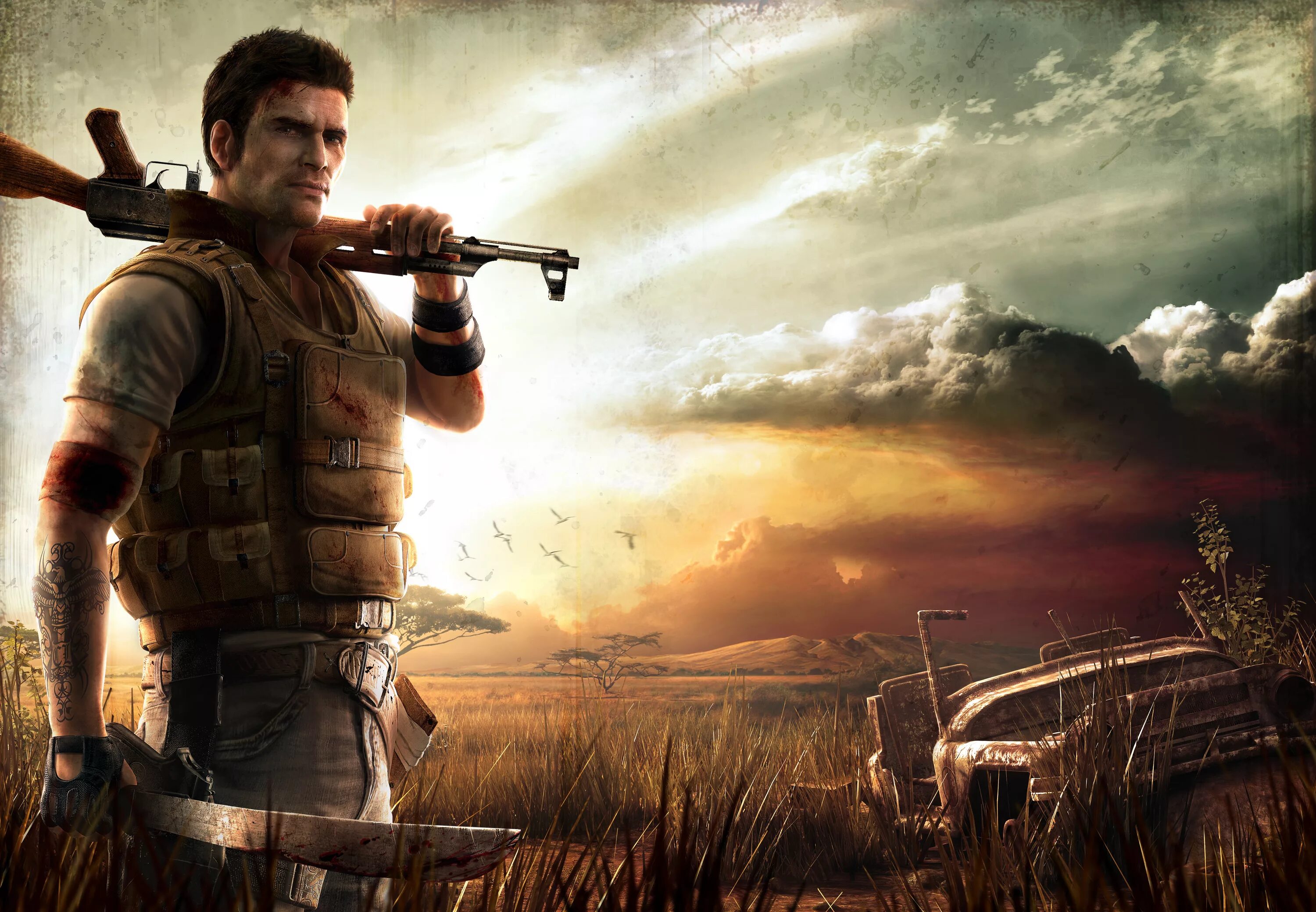 Джек Карвер far Cry 2. Фар край 2 обложка. Far Cry 2 картинки. Far Cry 2 Wallpaper.