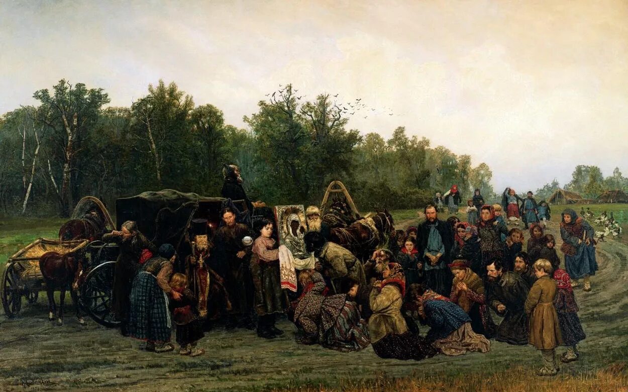 Картина более. Константин Савицкий. Встреча иконы. 1878. Савицкий Константин Аполлонович (1844-1905). Константин Аполлонович Савицкий встреча иконы. Художник Савицкий Константин Аполлонович.