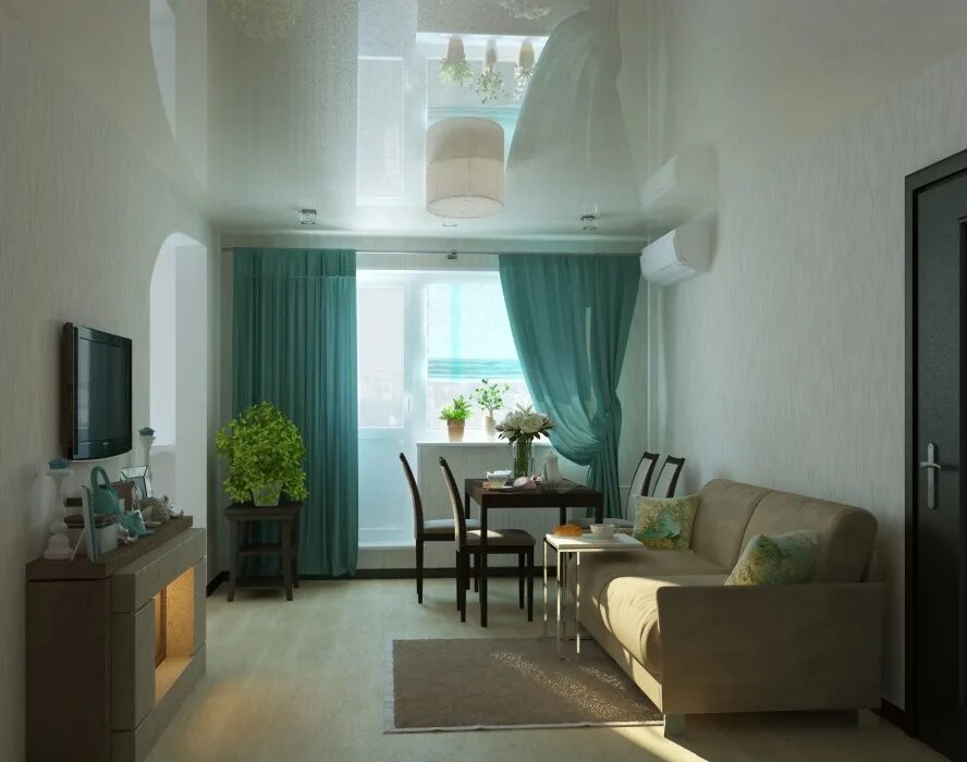 ремонт в проходной комнате в хрущевке. интерьер однокомнатной квартиры. зонирование п44 трешка. гостиная в проходной комнате в хрущевке. планировка гостиной.