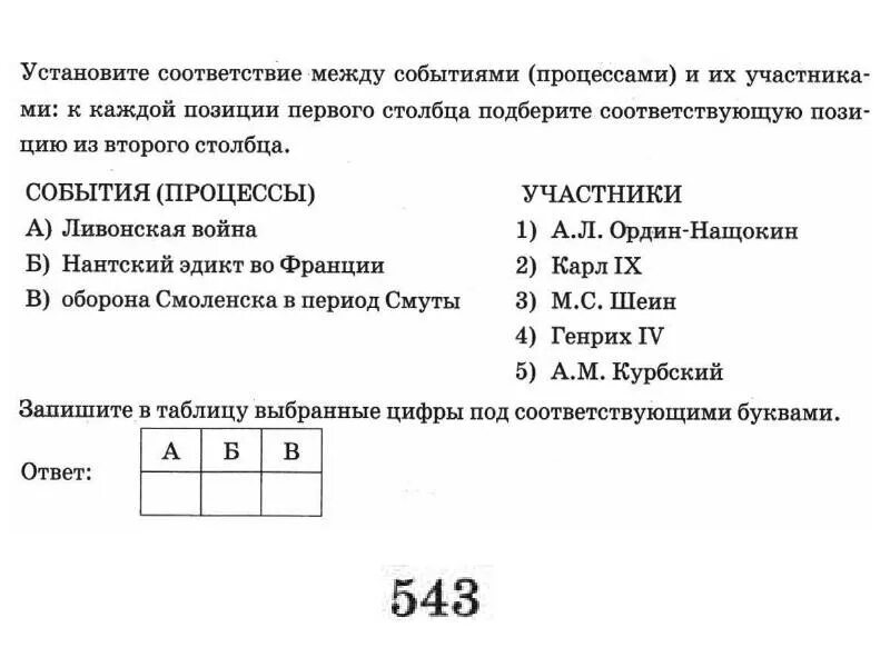 Апр по истории 7 класс