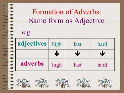 Right adjective form