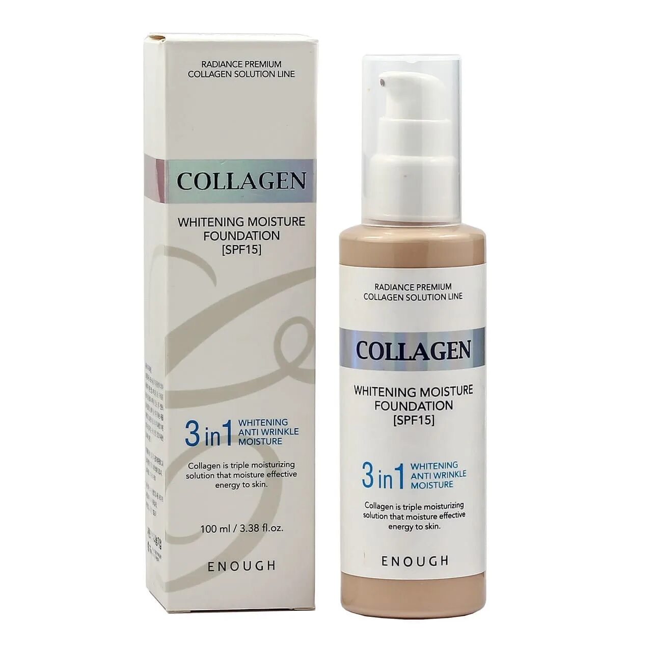 Тоналка collagen whitening moisture foundation spf15. Enough collagen whitening moisture foundation spf 15. Enough collagen whitening moisture 3 in 1. Тональный крем enough collagen whitening moisture 3 in 1. Whitening тональный крем.
