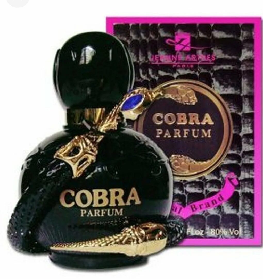 Духи кобра купить. Cobra Jeanne Arthes. Духи Cobra Jeanne Arthes. Cobra Parfum woman EDP 100 ml. Парфюм Кобра с браслетом.