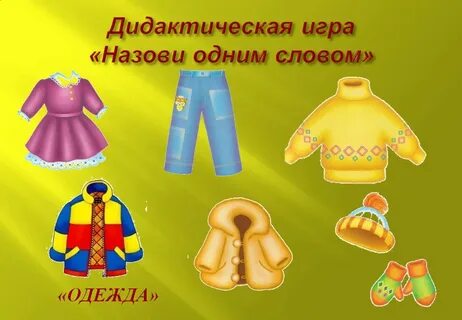 Дидактическая игра называй как