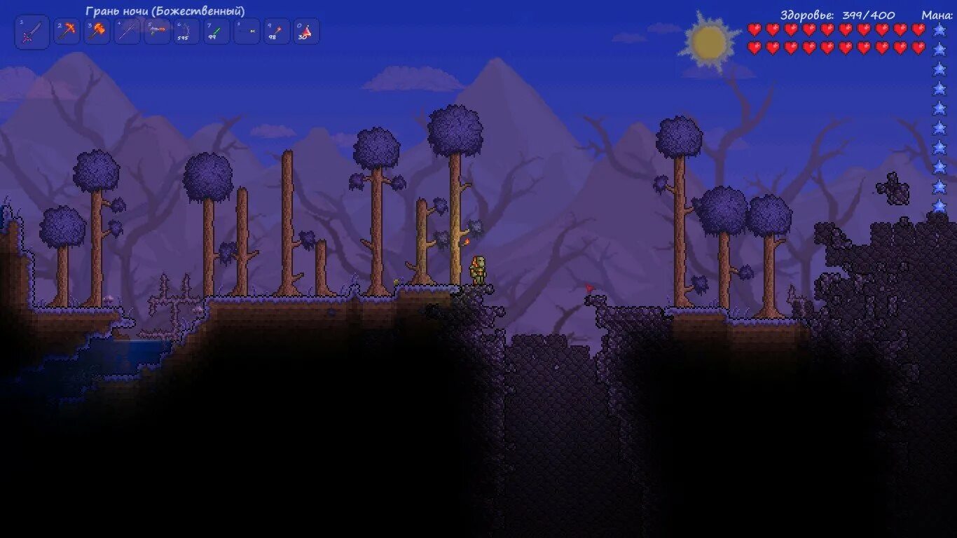 Catalyst terraria. Террария биом порчи. Лесной биом террария 1.4. Биом искажение в террарии. Биом Кримзон в террарии.