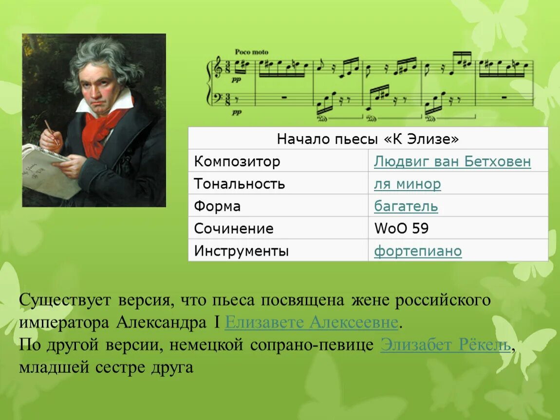 Пьеса к Элизе Бетховен. Л.В.Бетховен - к Элизе. О произведении Бетховена к Элизе. Фортепианную пьесу «к Элизе»,.