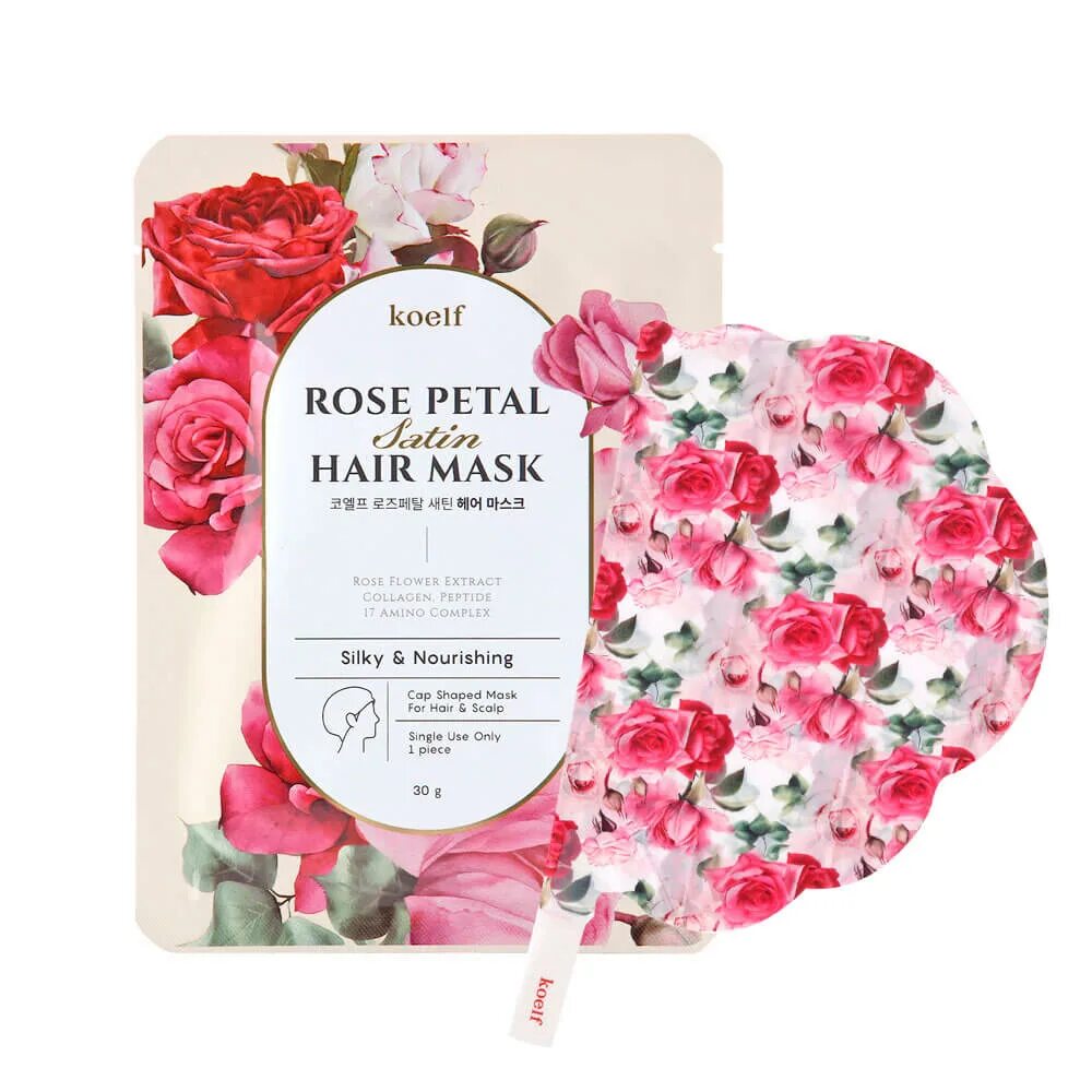 Маски-носочки для ног с экстрактом розы Koelf Rose Petal Satin foot Mask.