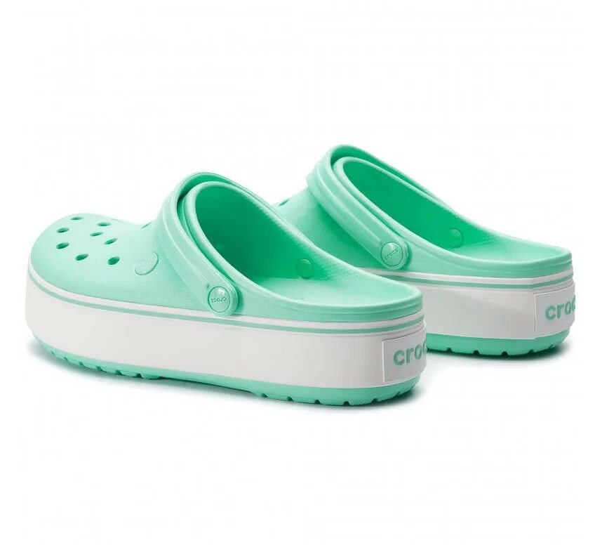 Кроксы на платформе женские. Crocs Crocband platform Clog. Крокс сабо мятные. Сабо крокс на платформе. Сабо крокс подошва.