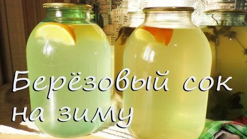 Рецепт березового сока на 1 литр