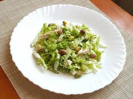 Салат фисташки курица виноград пекинская капуста