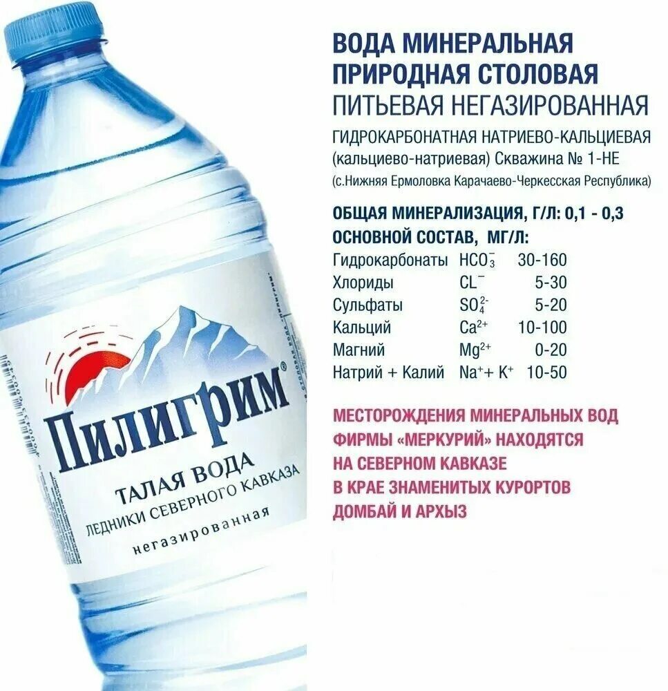 Пилигрим негазированная