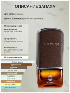 Духи аристократ мужские