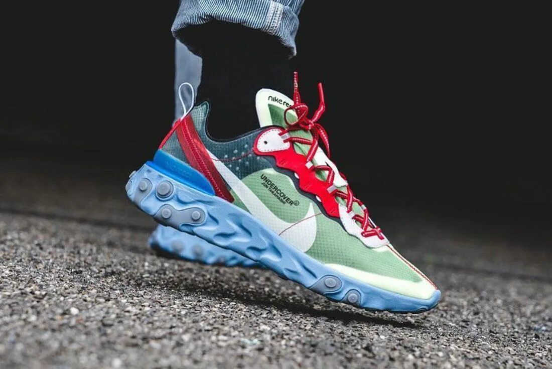 Найк тераскейп. Кроссовки Nike React element. Nike React element 87. Nike Undercover кроссовки. Nike React 2018.