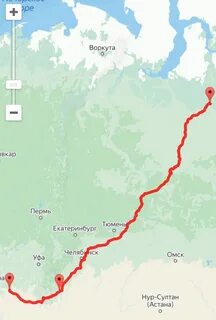 Сургут надым расстояние