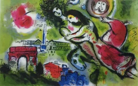 Marc Chagall Lithograph Signed In Plate.