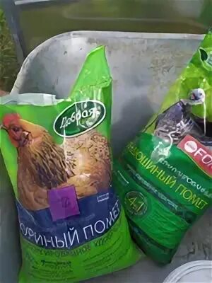 Куриный помет для винограда
