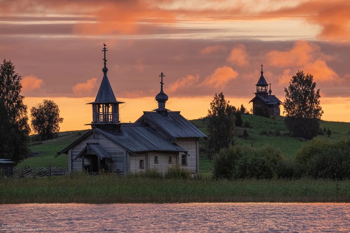 Заонежье Карелия. Заонежье Кижи. Часовни Заонежья. Великая губа Карелия.