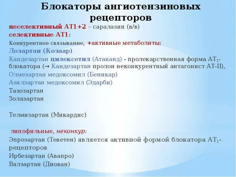 Ангиотензиновых рецепторов. Блокаторы ат1‐рецепторов ангиотензина ii (бра). Ангиотензиновые рецепторы 1 типа локализация. Препарат блокирующий рецепторы ангиотензина 2. Антагонист (блокатор) рецепторов ангиотензина ii типа ат1.