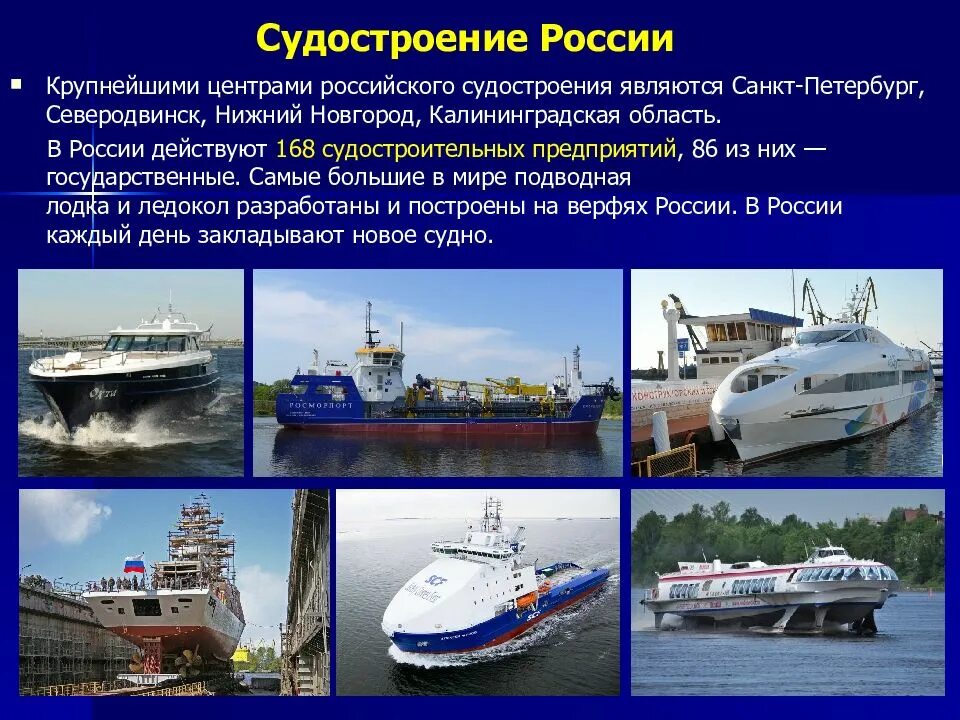 Россия является крупнейшим. Крупнейшими центрами российского судостроения. Центры судостроения в России. Судостроение продукция. Крупнейший центр судостроения.