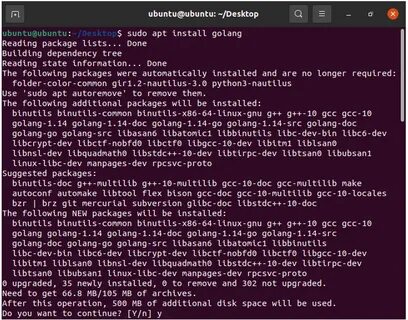 Go install