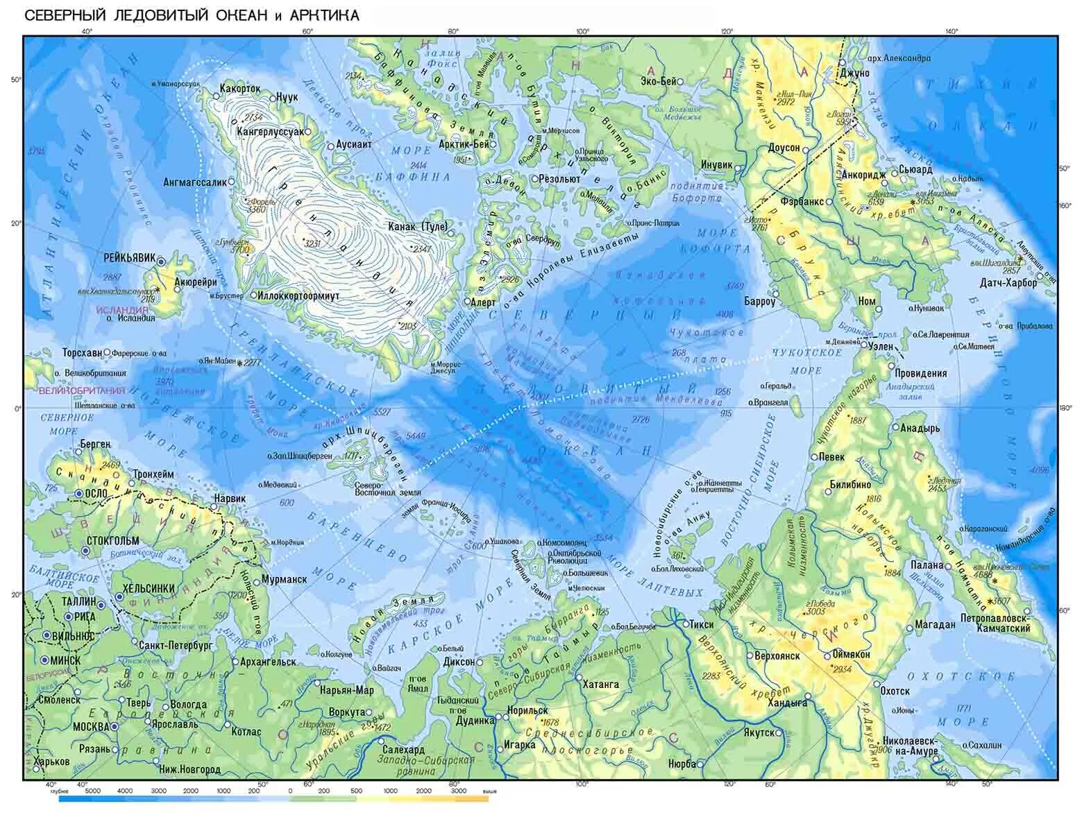 Северный Ледовитый океан на карте. Острова Северного Ледовитого океана на карте. Карта Северного Ледовитого океана на карте. Северный Ледовитый океан географическая карта. Восточно сибирский остров на карте