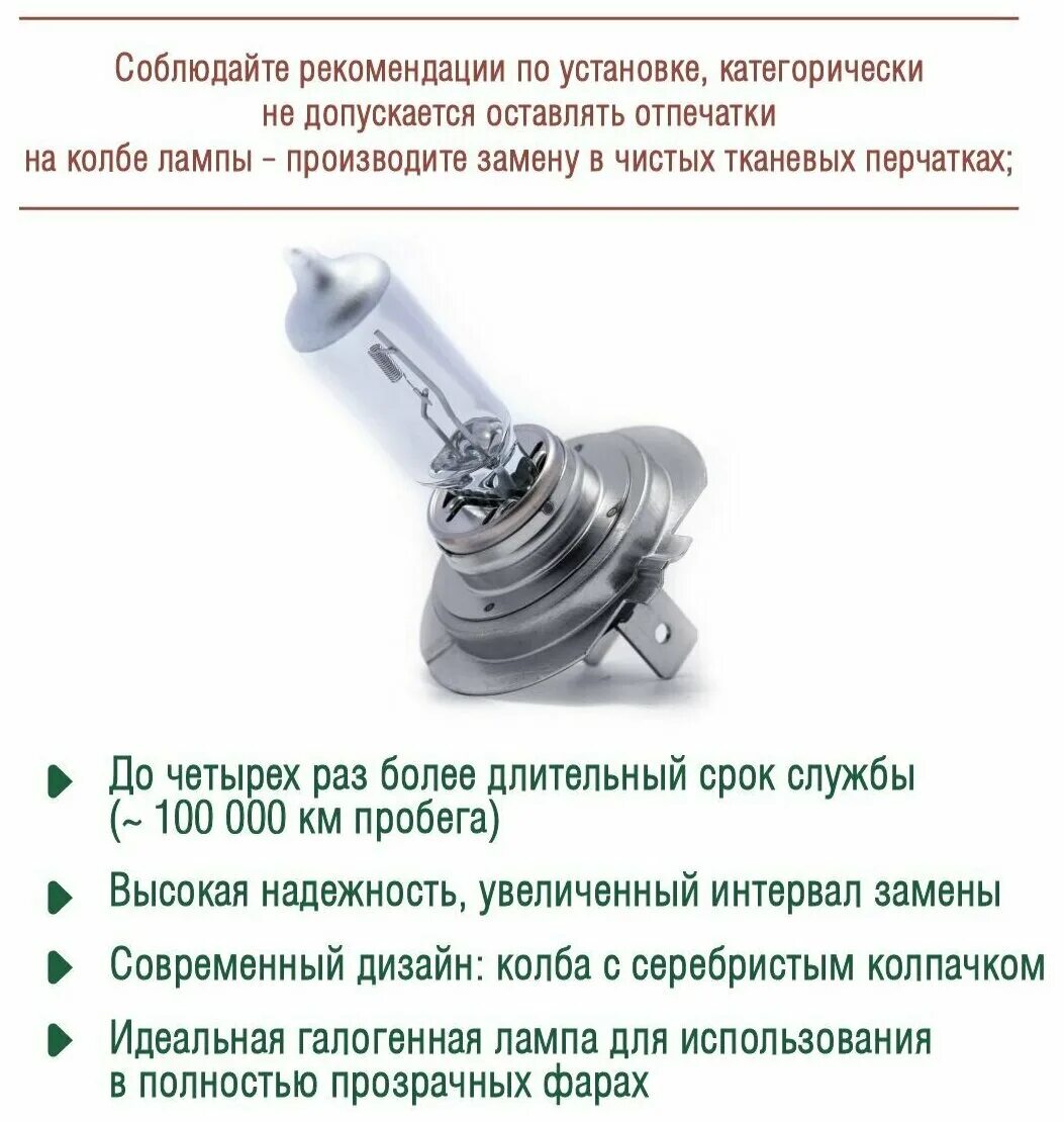 срок службы галогеновых ламп