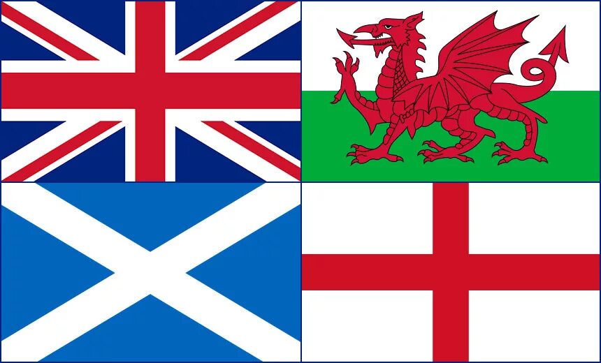 Англия страна часть великобритании и северной ирландии. Флаги Шотландии Ирландии Уэльса Англии. Флаги Англии и Великобритании и Шотландии и Ирландии. Флаг Англии Шотландии и Ирландии. Флаги Шотландии Уэльса и Северной Ирландии.