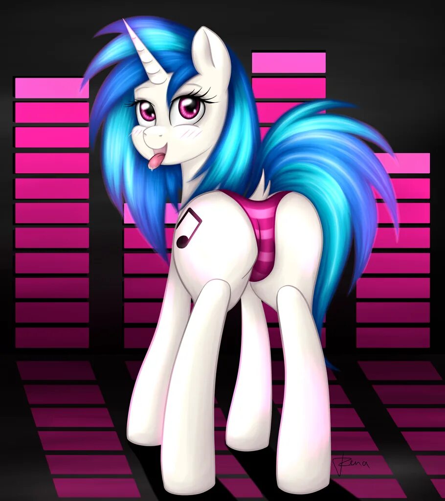 DJ Pon-3 r34. MLP Vinyl Scratch r34. Винил скретч r34.