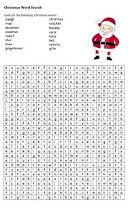 Christmas wordsearch