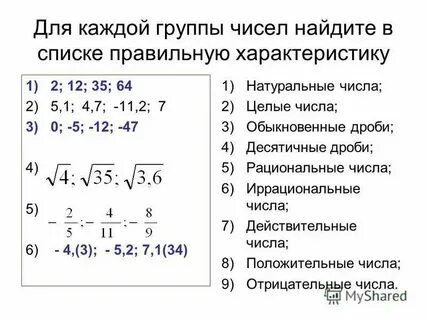 Чем отличаются целые числа от натуральных