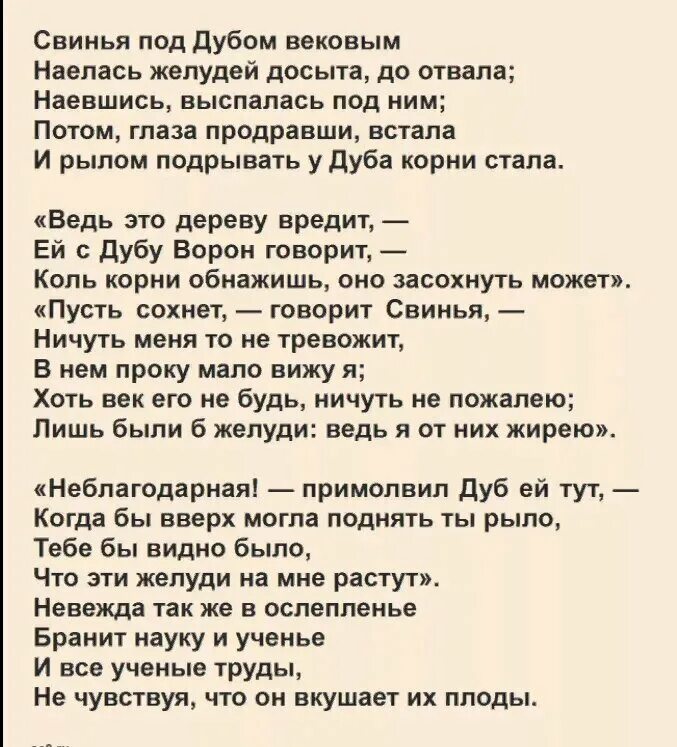 Стих про свинью