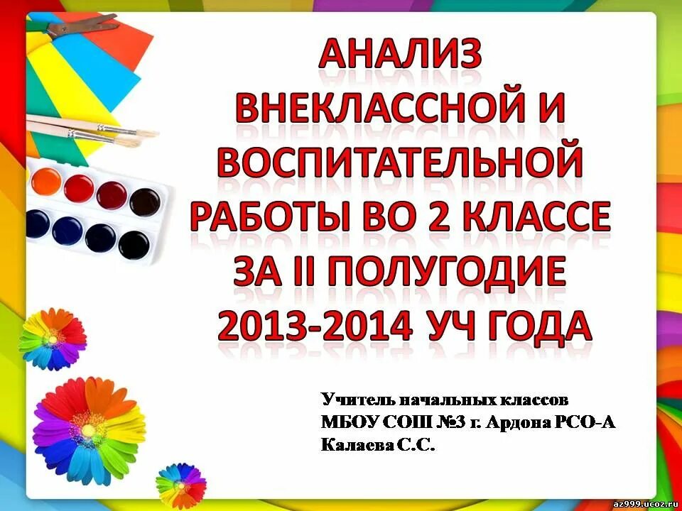 Анализ воспитательной работы классного руководителя 2023