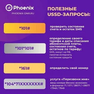 Как узнать свой телефон феникс
