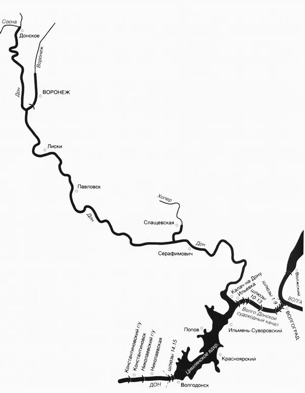 Река Дон Воронеж схема. Река Дон схема реки. Схема реки Дон в Ростовской области. Река Дон на карте.