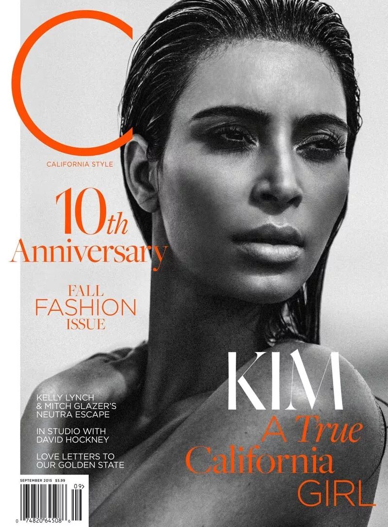 C magazine. Kim Kardashian Magazine Cover.