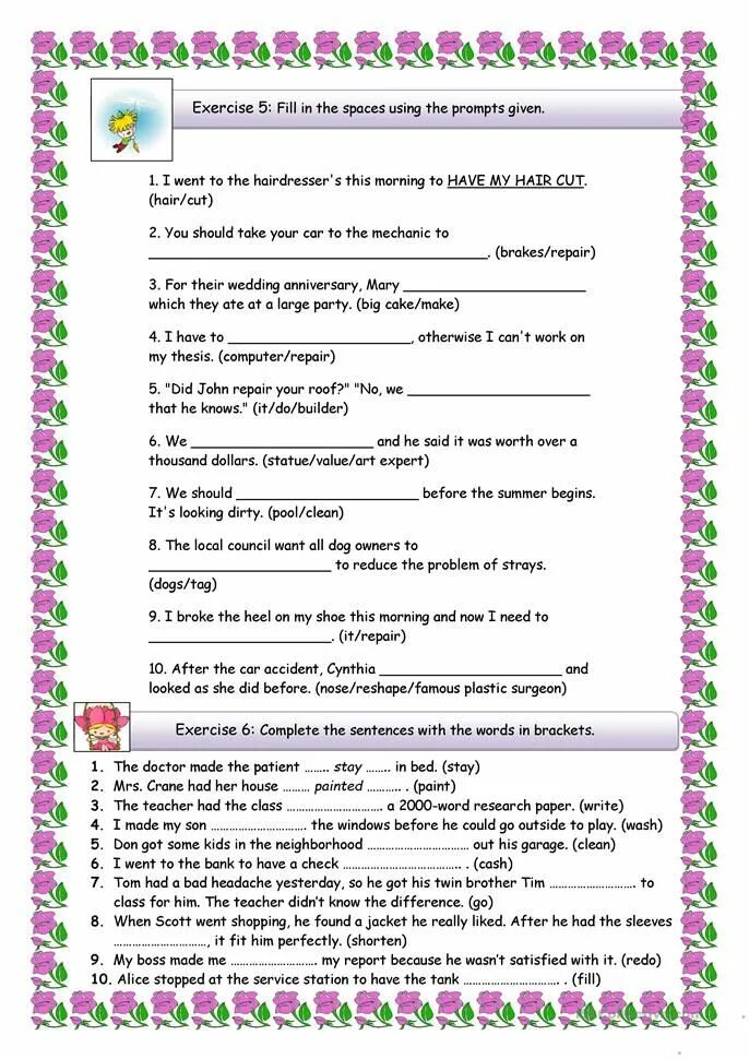 Causative exercises. Каузативная форма в английском языке worksheets. causative упражнения worksheets. causative упражнения. каузатив в английском упражнения.